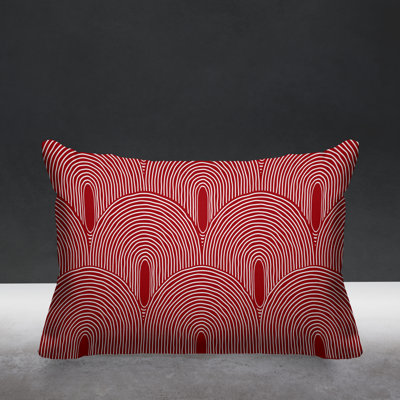 Roli Abstract Outdoor Reversible Throw Pillow