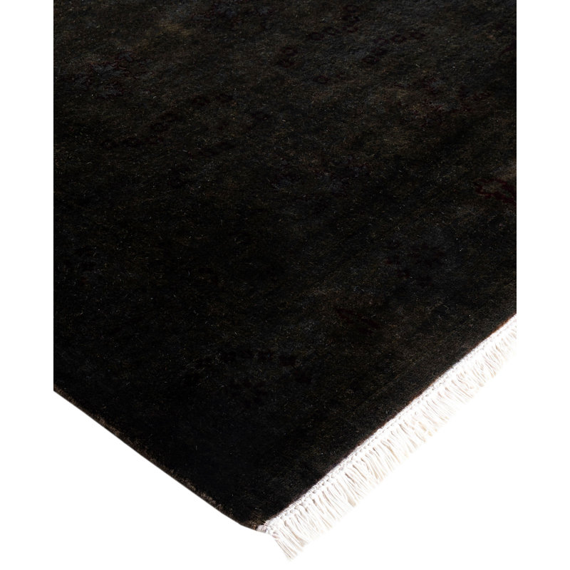 Overdyed One-of-a-Kind 3' 3" X 18' 4" Hand Knotted Area Rug