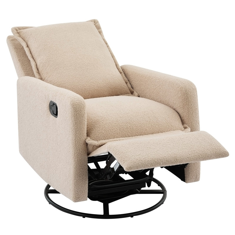 Fauteuil inclinable, berçant et pivotant, Ourson avoine