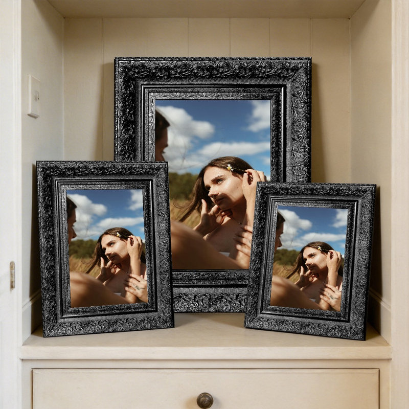 Cadre photo mural 8 pièces x 8 po 8 pièces, Black, 1, 8" W x 10" H