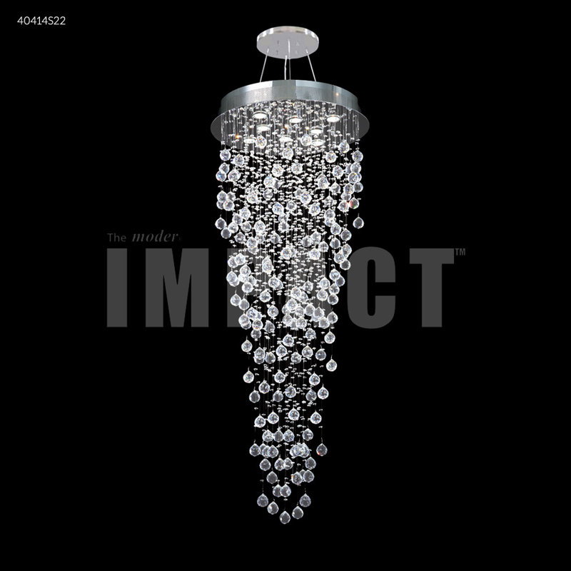 Luminaire suspendu 8 lumières Crystal Rain, Strass Swarovski