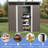 6Ft X 5Ft Outdoor Metal Storage Shed With Window Transparent Plate-125097078