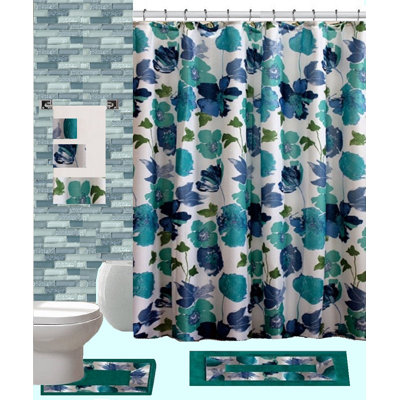 Nickles 18 Piece Bath Set + Hooks