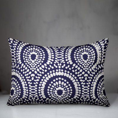 Polka Dots Outdoor Reversible Throw Pillow