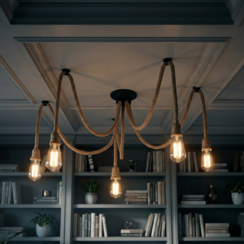- Light Black Kitchen Island Pendant, 5