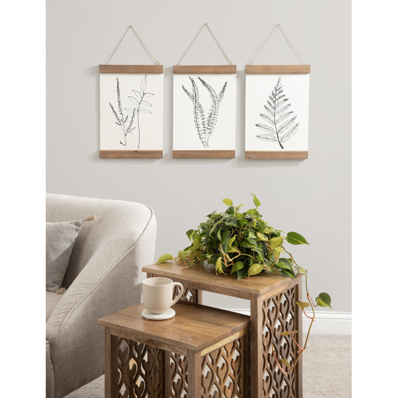 Ensemble de trois pièces décoratives