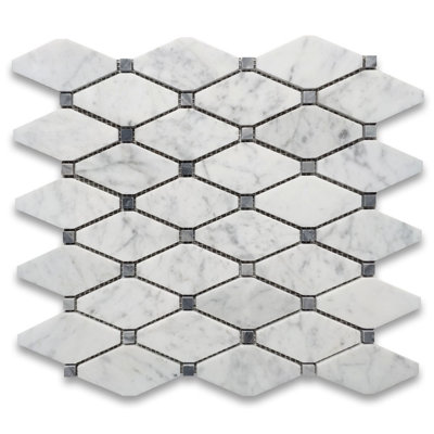 Carreau de mosaïque pour mur et plancher en marbre 12 po x 12 po