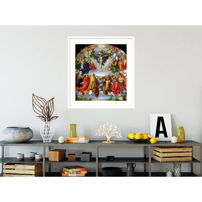Le retable de la Toussaints Landauer (huile sur panneau) par Albrecht Dürer - Impression sur toile