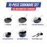 Blue Diamond 10 Piece Stainless Steel Non Stick Cookware Set & Reviews ...