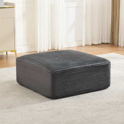 Acuna Corduroy Upholstered Ottoman