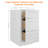 Cozy Design Recessed Panel 34.5'' H Plywood Standard Base Cabinet Ready-to-Assemble-771871812-771871814