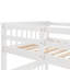Lit superposé simple avec rangement facile d'entretien - Tiroir de chambre de couleur blanche et spacieux-1693352433