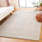 Natura Hand Woven Wool Pet Cotton Chevron Rug in Ivory-1276231078