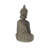 Aghnadarragh Polystone Meditating Buddha Brown Decorative Sculpture with Engraved Carvings and Relief Detailing