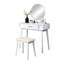 Coiffeuse et tabouret blanc moderne Modern