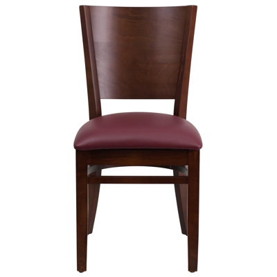 Kadircan Solid Back Wooden Restaurant Chair