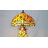 Tiffany Style Dragonfly Table Lamp, 3-Light Stained Glass Bedside Lamp