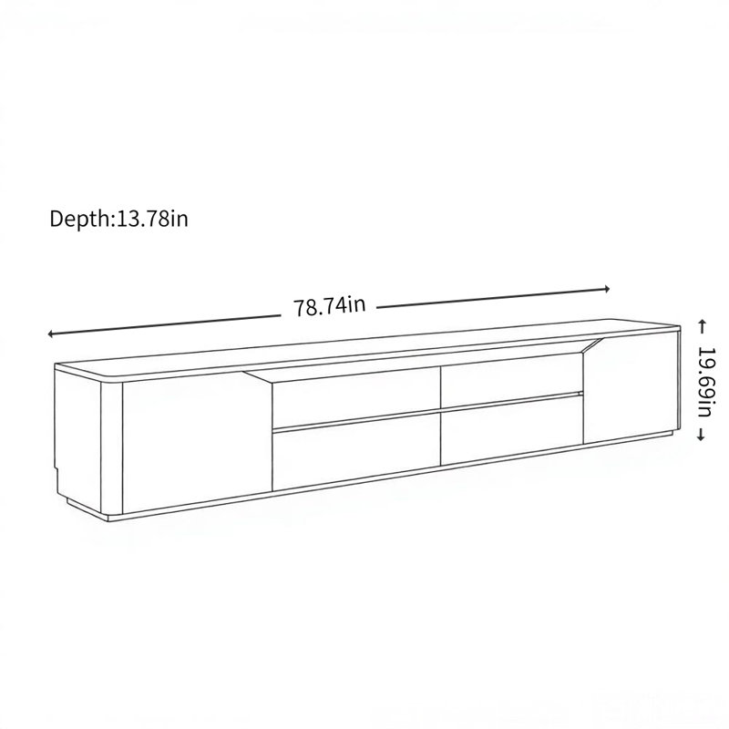 Meuble télé simple et léger, Brun noix / noir