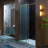 WOODBRIDGE Frameless Single Sliding Shower Door, 56-60" Width x 80"Height with 3/8"(10mm) Clear Tempered Glass-116272830