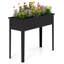 Boîte à fleurs surélevée en métal avec pieds de drainage pour jardin-419104365