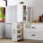 70.87" H Display Storage  Cabinet , 4 Tier Multi-Functional Pull-Out Multi-Tier Storage Shelf & 2 Glass Doors, Modern Wooden  Kitchen Pantry Cabinet-1045906330