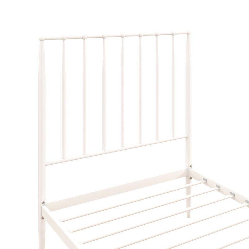 Wolak Metal Bed, Double (4'6), White