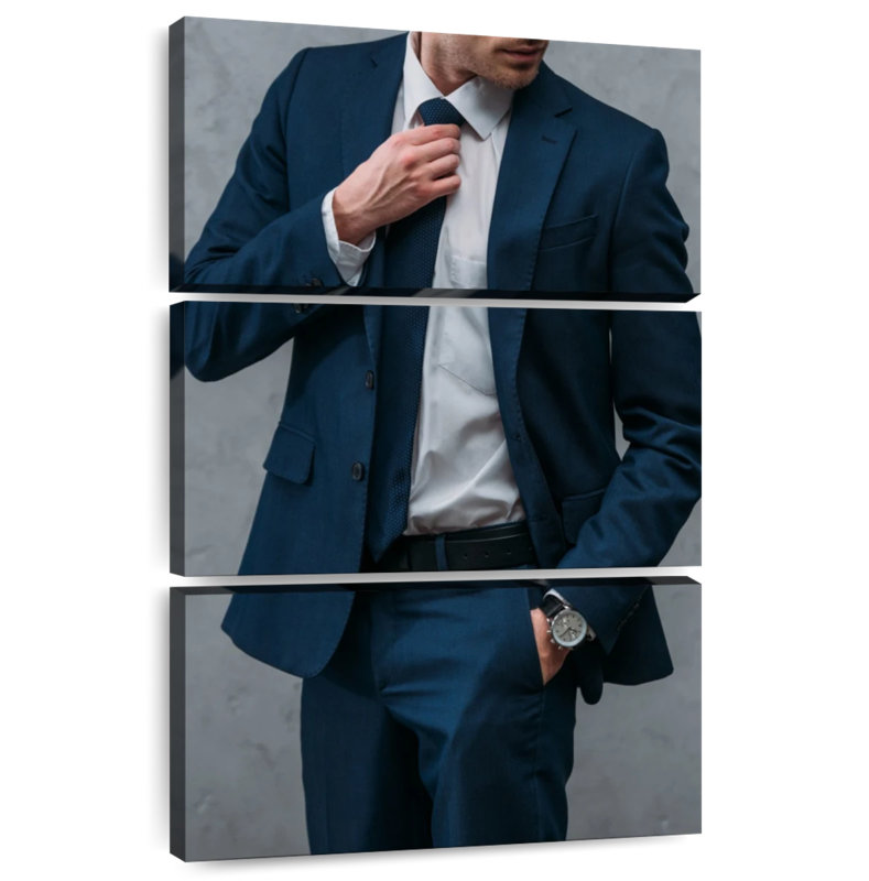 Shuttleworth Man Wearing Suit, 32" H x 20" W