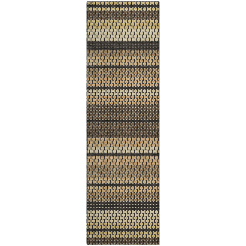 Premium Machine Washable Mayfield AMF2427 Striped Rug, Paprika, 5' x 7'6"