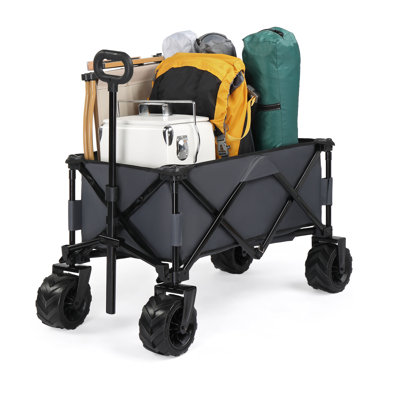 Raniesha 42'' W Portable Garden Cart Collapsible Utility Wagon