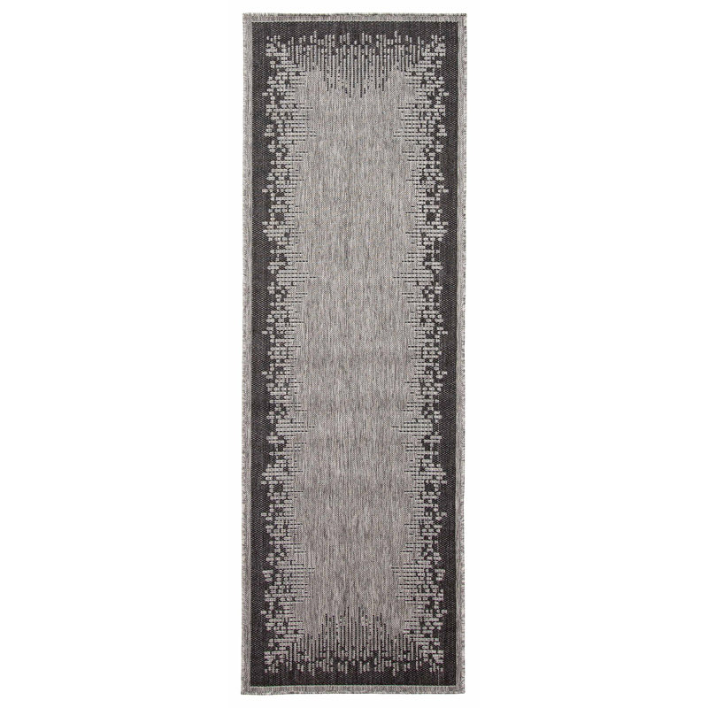 Edge Gray Rug, Runner 2'8" x 8'2"