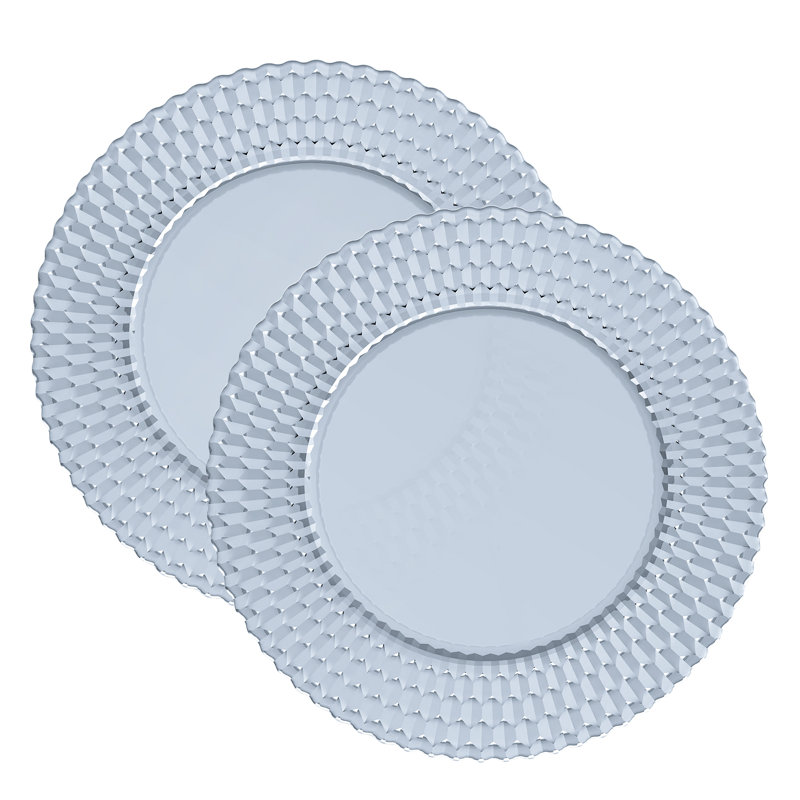 Villeroy & Boch Boston 12.5" Crystal Dinner Plate, Blue