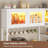 Akers 45.3" Baker's Rack With Power Outlet And Led Light, Farmhouse Coffee Bar Cabinet-863046505