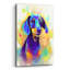 Art mural en verre épique «Pop Art Dachshund 2» par Furbaby Affiliates-1407480003