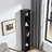 8-Tier Media Tower Rack, CD DVD Slim Storage Cabinet With Adjustable Shelves, Tall Narrow Bookcase Display Bookshelf For Home Office,Multi-Functional Double-Decker Bookcase (Bookshelf)-1583010203