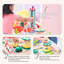 Teamson Kids Wooden Train Set Activity Play Table With 6 Mini-Games