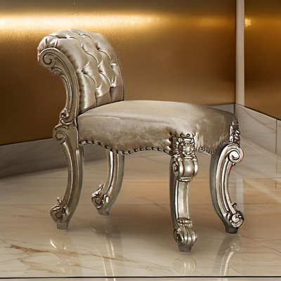 Solid + Manufactured Wood Accent Stool