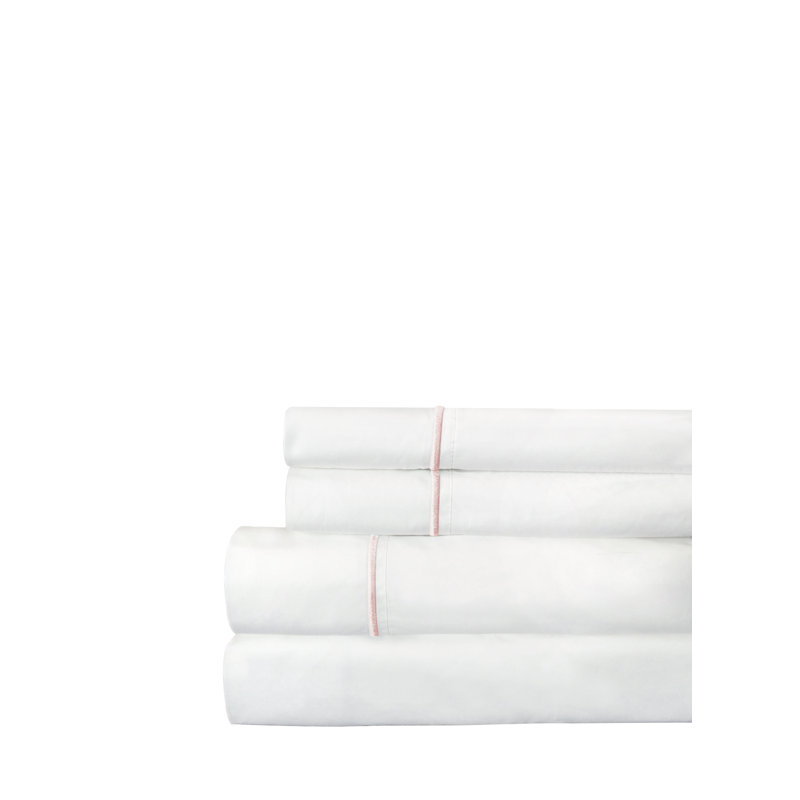 Benin Sheet Set, Cal.King Sheet Set + Fitted Sheet + 2 Pillowcases, Rose