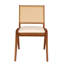 Ensemble de table de salle à manger extensible 6 pièces 82,7 pouces Modern avec 4 chaises de salle à manger rembourrées en osier et banc long-1312550405-1312550410