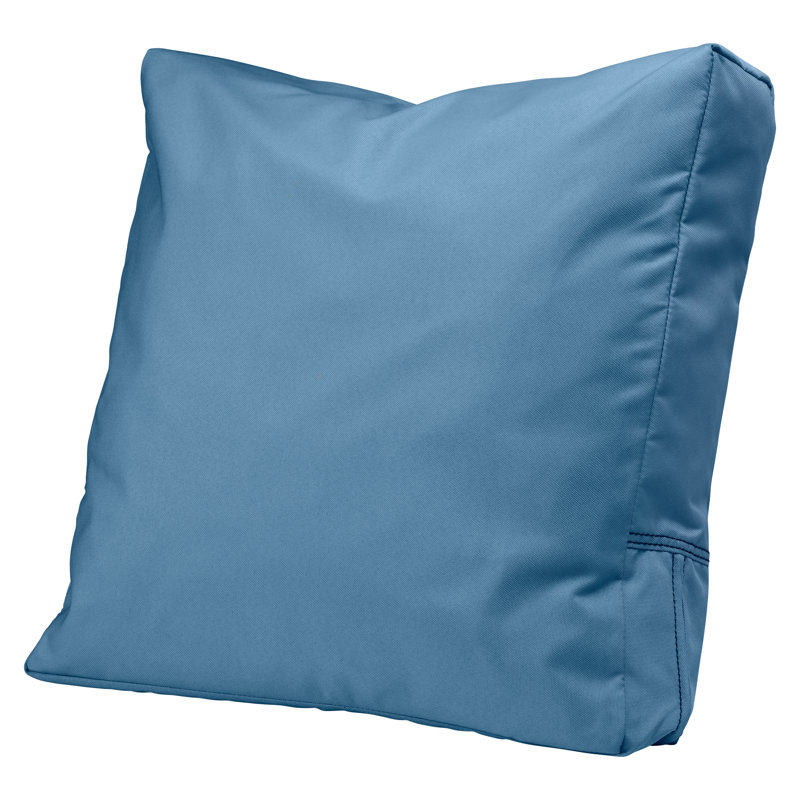 Ravenna Outdoor 4'' Back Cushion, Empire Blue Velvet, 21" H x 20" W x 4" D