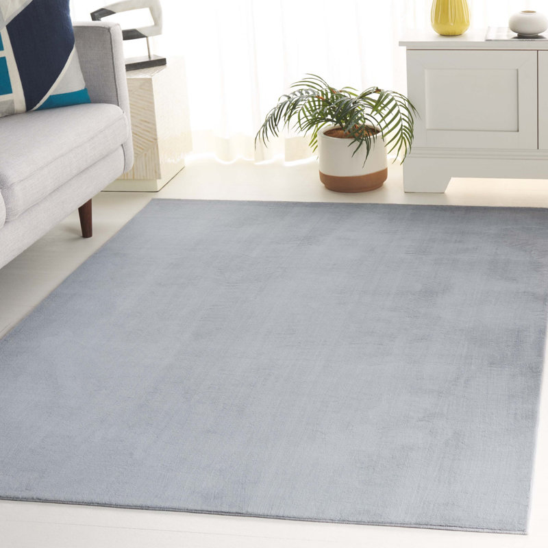 Tapis de couleur unie Raeyonna, Rectangle 5 pi x 7 pi