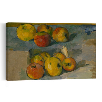 Pommes, 1878-1879, estampe d'art mural contemporain abstrait impressionniste représentant des fruits