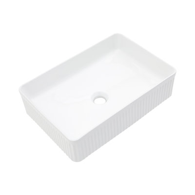 Square Countertop Ceramic Sink