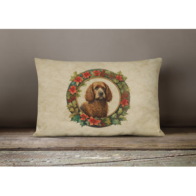 Christmas Flowers Frame Other/No Pattern Polyester Indoor/Outdoor Throw Pillow