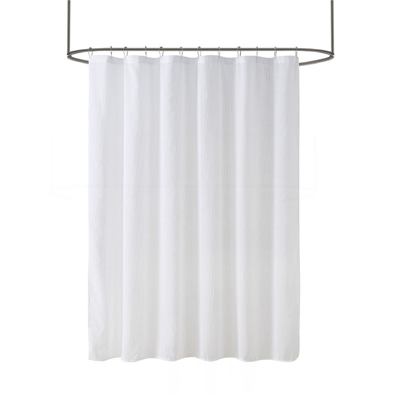 Rideau de douche diaphane, Blanc