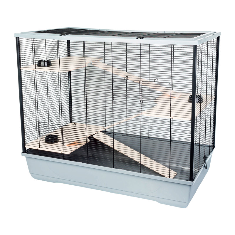 Van Buren Small Animal Cage, 83" H x 100" W x 54" D, Grey