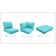 Madison Ave Outdoor 6'' Replacement Cushion Set Cushion