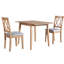 Ensemble de table de salle à manger 3 pièces exquis pour des espaces de salle à manger harmonieux, parfait pour les rassemblements formels et décontractés-26716422-26716420-26716416