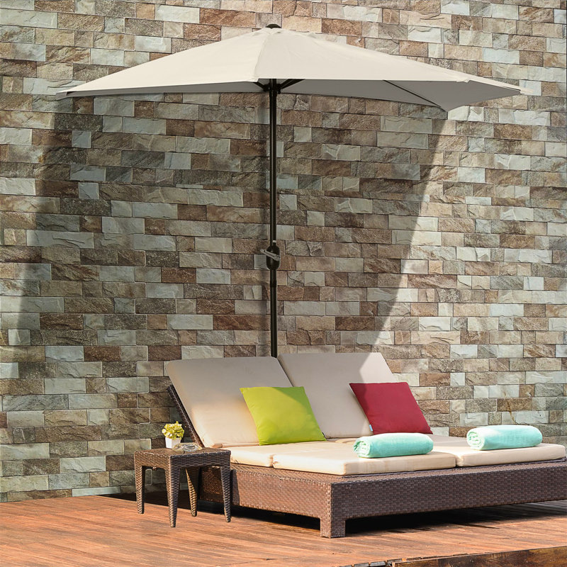 Brunn 293cm Balcony Parasol, Cream