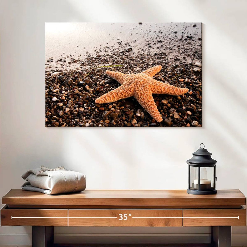 Orange Starfish, 16" H x 24" W