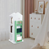 Bibliothèque pivotante à 360 °, tablette d'angle à 3 niveaux, pour chambre à coucher, salon